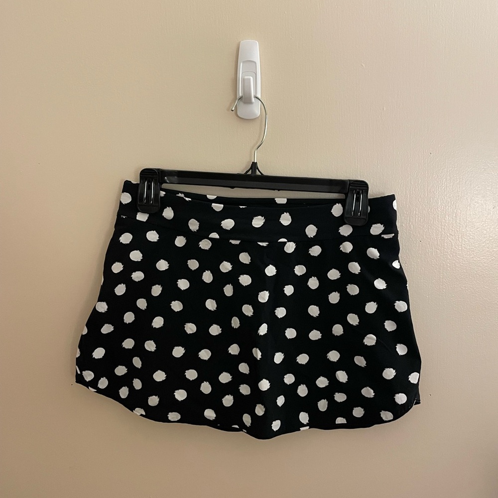 Outdoor Voices: Black & White Polka Dot Women's Skirt